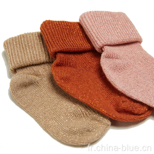 Chaussettes en coton doux nouveau-né